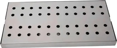 Zdjęcie produktu dla Tacka ociekowa, Ociekacz nablatowy - Stal nierdzewna, 405 x 204 x 28 mm