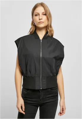 Immagine prodotto di Urban Classics - Gilet bomber corto riciclato da donna nero - 3XL