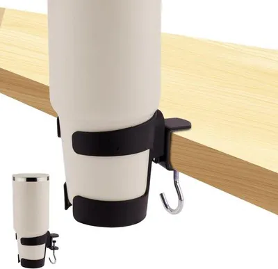 Produktbild von Famanu Bureaubekerhalter 2 in 1 - Verstellbar, morsbeständig mit Haken