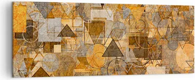 Produktbild von Bild auf Leinwand - Leinwandbild - Abstraktion modern - 140x50cm - Wand Bild - Wanddeko - Leinwanddruck - Bilder - Kunstdruck - Wanddekoration - Leinwand bilder - Wandkunst - AB140x50-4021