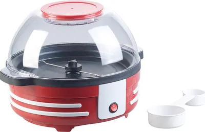 Image de Machine à pop-corn rétro 850 W avec mélangeur et revêtement antiadhésif