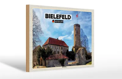 Produktbild von Holzschild Städte Berlin Hauptstadt Sparrenburg 20x30cm