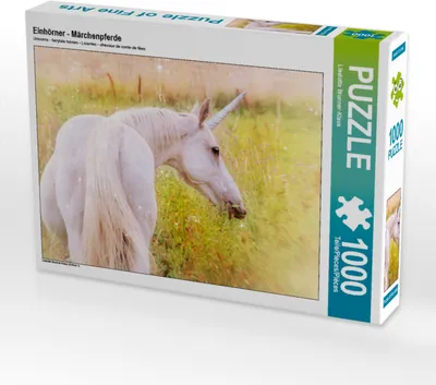 Produktbild von CALVENDO Puzzle Einhörner - Märchenpferde | 1000 Teile Lege-Größe 64x48cm Foto-Puzzle für glückliche Stunden