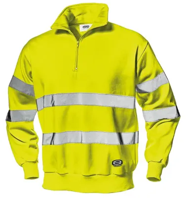 Produktbild von Sir Safety RUNNER Warnschutz-Sweatshirt Herren mit Reflexstreifen EN ISO 20471 Klasse 3, XL, HI-VIS GELB