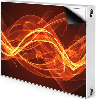 Obrázok produktu pre Magnetický kryt na radiátor Kryt na radiátor 90x60 cm - Red Flame