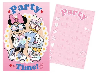 Image de Minnie Party Set 5 invitations + 5 enveloppes