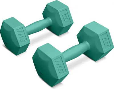 Produktbild von Hop-sport Fitness činky | Sada šesťhranných fitness činiek | Sada činiek 2x1kg