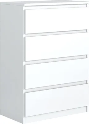 Produktbild von Mobelsta Kommode, Schrank mit Schubladen, Modernes Sideboard, Schubladenschrank, Kommodenschrank, Weiß 70x39x102 cm