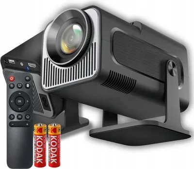 Zdjęcie produktu dla Mini-projektor Smart TV z systemem Android 11, rozdzielczość 4K (300 ANSI lumen), Bluetooth i Wi-Fi, model HY320 Pro+