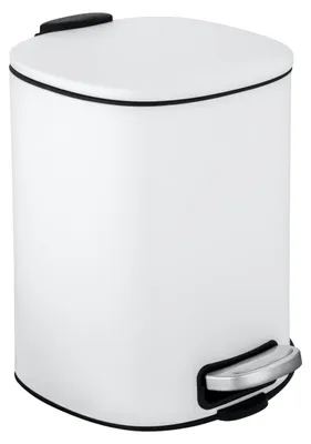 Produktbild von WENKO Tret Müll Eimer ALASSIO 5 L Abfall Korb Kosmetik Absenkautomatik Bad WC