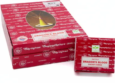 Produktbild von Räucherkegel LAVISA, Meditation, Aromatherapie, Duft, Atmosphäre für Zuhause, Satya, Goloka, Golden Nag (Dragon's Blood)