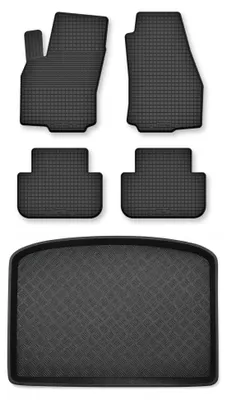 Immagine prodotto di Tappetini a vasca + bagagliaio per Fiat 500L 2012- hatchback 5 pezzi
