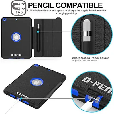 Slim Schockbeständige Hülle für iPad 10.2 (8. / 7. Generation) - Schützende Smart Case mit Standfuß und Wek/Sleep-Funktion