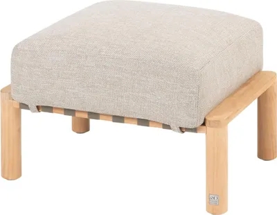 Produktbild von 4Seasons - Lucas Fusshocker Teak natur inkl. Kissen