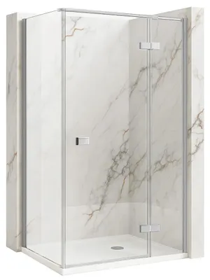 Productafbeelding van Rea Douchecabine Atlas 100x80 Chrome Rechtsaf