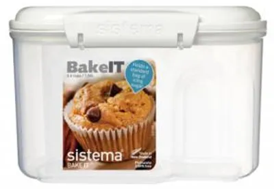 Image de Boîte de conservation Sistema 1560 ml « BAKE IT » avec gobelet doseur SI1230