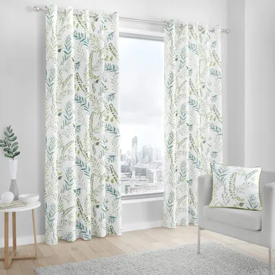 Imagen del producto de Cortina con ojales, diseño moderno, 140x240 cm, ideal para espacios habitables