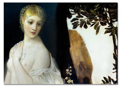 Immagine prodotto di Giallobus - Fanciulla (favola) - Gustav Klimt - 100L x 70l cm - Quadro - Vetro acrilico