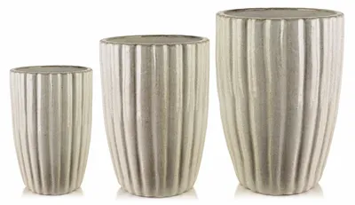 Zdjęcie produktu dla Hevra Komplet 3 Osłonek Ceramicznych 46X46X68Cm 38X38X58Cm 29X29X44Cm