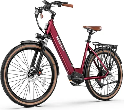 Produktbild von 27.5' E-Fahrrad 14Ah Mittelmotor e Bike Shimano E-City Herren/Damen 25mph Hinterrad-Nabenmotor City E-Bikes & E-Hollandräder