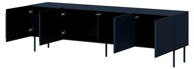 Produktbild von Mornago - TV-Schrank, 200x42x60cm blau, ein Regal