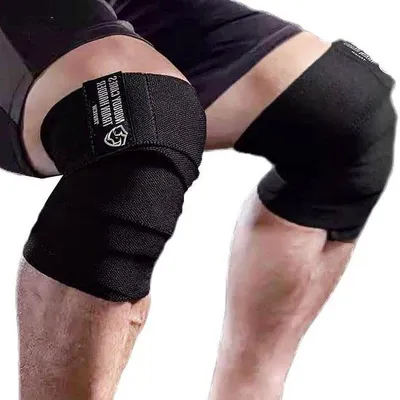 Produktbild von Famanu Kniebandagen für Krafttraining und Crossfit - 119,4 cm elastisch