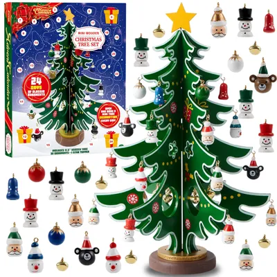 Productafbeelding van Adventskalender 2024 met Kerstboom en Ornamenten