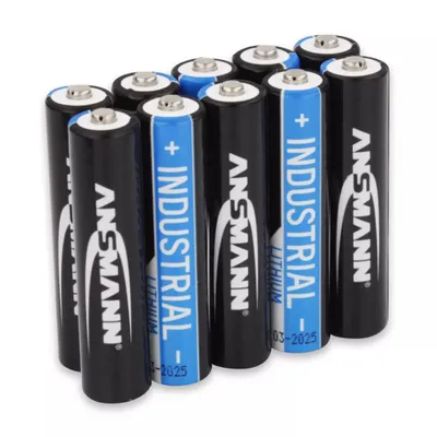 Zdjęcie produktu dla Przemysłowa bateria litowa ANSMANN Micro AAA, opakowanie 10 sztuk (1501-0010)