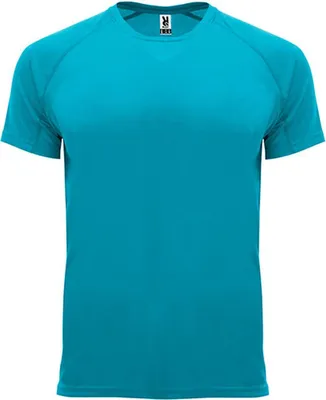 Immagine prodotto di Roly Sport CA0407 | T-shirt Bahrain con maniche raglan - Colore: Turchese 12 - Taglia: L