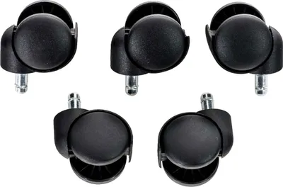 Produktbild von CLP 5er Pack Bodenrollen Kunststoff schwarz