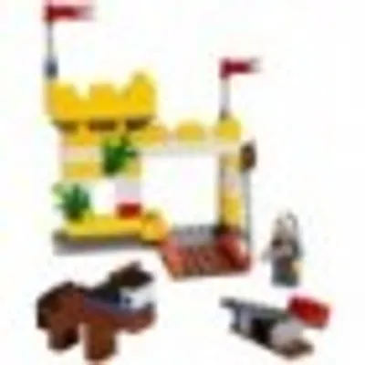 Produktbild von LEGO 6193 Bausteine Burg  LEGO Anzahl Anleitungen: 1, Anzahl Minifiguren: 1, Anzahl Teile: 133, Thema: LEGO Creator, Veröffentlicht in: 2009, Verpackungsmaße (lxbxh): 19 x 14 x 5.9 cm, Zahl: 6193-1, EAN: 5702014534117, UPC: 673419112321, Gewicht: 0.206 KG, Altersberatung: 4+