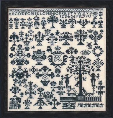 Obrázek produktu pro Výšivky křížkem Permin "Vierlande", 44x47cm, 39-0399