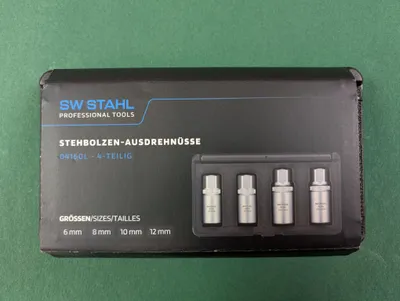 Produktbild von SW-Stahl Ausdrehwerkzeugsatz Stehbolzen 04160L 8mm 193mm 102mm 47mm Chrom-Vanadium-Stahl 0,78kg 588g