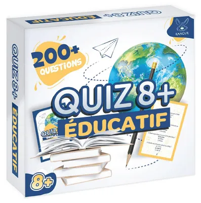 Imagen del producto de Juego de preguntas educativo, con más de 200 preguntas, a partir de 8 años, ideal para familia y amigos