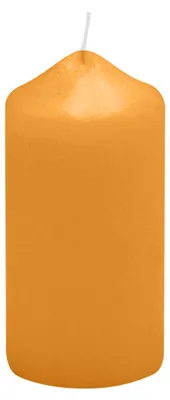 Produktbild von Spitzkopf Stumpen Kerzen Mais Gelb 8 x Ø 4 cm, 12 Stück