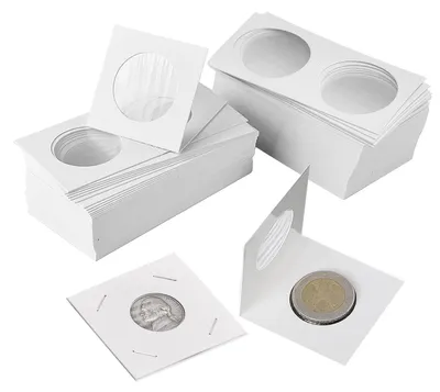 Immagine prodotto di Supporti per monete, diametro 33 mm e 40 mm, confezione da 100 pezzi, per collezionisti