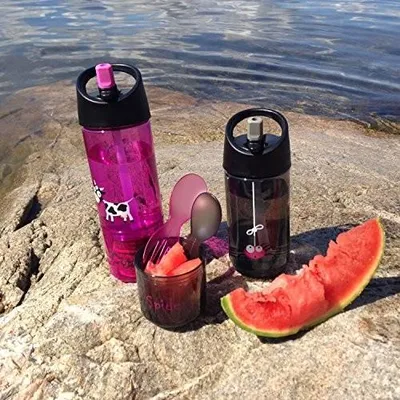 Obrázok produktu pre Fľaša na pitie a na desiatu 2 v 1 pre deti, objem 300 ml