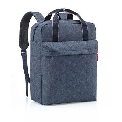 Produktbild von reisenthel allday backpack M, Rucksack, Reisetasche, Herringbone Dark Blue, 15 L, EJ4113