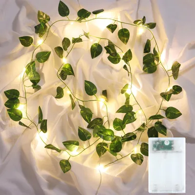 Kunstklimop-Lichtsnoer, 2 m, 20 LEDs, warmweiß