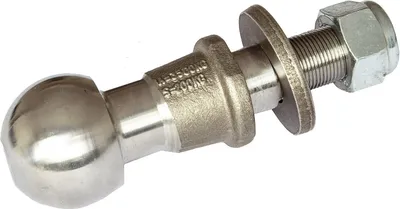 Produktbild von WINTERHOFF Anhängerkupplungskugel KUB 50 mm, 3500 kg Zuglast, für Traktor, Nutzfahrzeuge und schwere Anhänger, mit M22 Mutter
