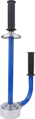 Produktbild von Kohlenstoffstahl-Folienspender, verstellbar, 30,5–50,8 cm, manuelles Stretch-Werkzeug, Blau