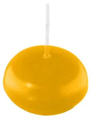 Produktbild von Schwimmkerzen Goldgelb 26 x Ø 42 mm, 40 Stück