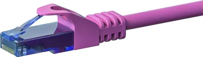 Produktbild von CAT6a Netzwerkkabel 100% Kupfer - U/UTP - 0,15 Meter - Rosa