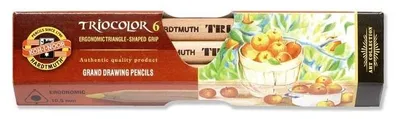 Produktbild von Buntstifte Triocolor Natur Jumbo / Künstlerfarbstifte   6er Pack