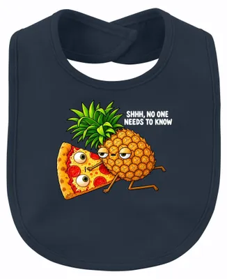 Productafbeelding van Ssst, niemand hoeft het te weten. Pizza Hawaii, ananas, grappig, grappig cadeautje, baby, marineblauw, one size
