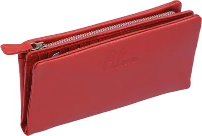 Produktbild von Leder Damenbörse CILINIE, rot
