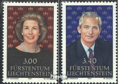 Produktbild von Briefmarken Liechtenstein 1991 Mi 1024-1025 (kompl.Ausg.) gestempelt Freimarken