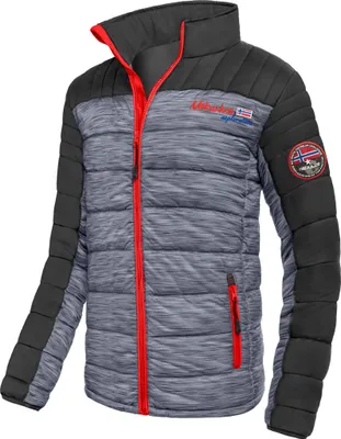 Immagine prodotto di Nebulus giacca invernale screziata EMOTION uomo, calda giacca outdoor, pratica e versatile giacca invernale e di transizione, P5892 - uomo, nero-rosso, XL