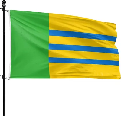 Imagen del producto de Banderas municipales de Woensdrecht, 90 x 150 cm, de poliéster, para asta de bandera