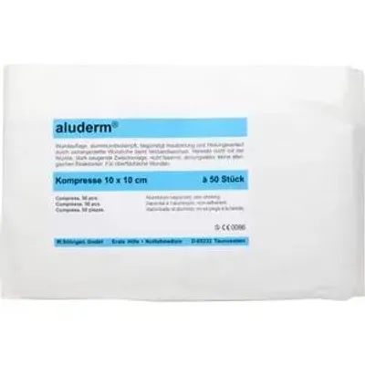 Produktbild von aluderm Kompresse 1003227 10x10cm 50 St./Pack.
